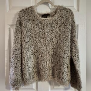 Fever XL fuzzy metallic sweater, super soft and cozy,  cute and fun to wear!